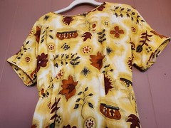 Vtg. J. Stevens by Carol Escritor Women’s Sz 12 Maxi Autumn Themed Dress