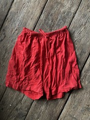 Vintage Miss Juli Shorts Red Drawstring Activewear Large