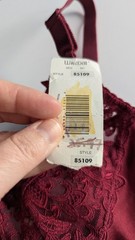 Vtg 1990s WACOAL Second Skin & Lace Unlined Bra 36B NWT #85109 RARE HTF Burgundy