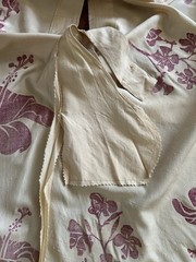 1950s Hawaiian Resortwear 2 Pc Silk Shantung Set Hibiscus Print Circle Skirt VTG