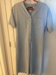 Vintage EJM Dress Womens 12 Maxi Dress Sky Blue