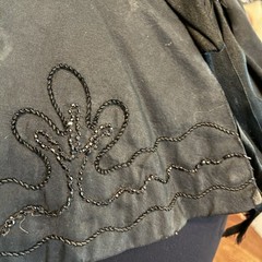 Antique Victorian Black Jet Beaded Capelet Mourning Cape 1880’s
