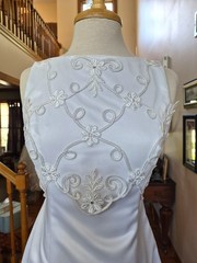 Jessica McClintock Wedding Dress Timeless Column Silhouette Low Back Size 6