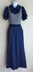 Vintage 1970s Jerell Of Texas Jumpsuit S Wide Leg Palazzo Mod Preppy Disco Retro