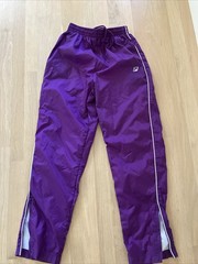 Vintage 80s 90s Women’s Purple Fila Track Pants Ankle Zip Size Small