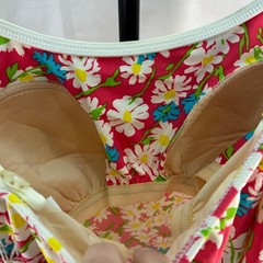 Y2K Sea Waves Tankini Swimsuit Womens 14 Retro Daisy Floral Cottagecore VTG USA