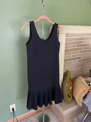Vintage 80s Black Drop Waist Cocktail Dress Roaring 20s Flapper Taurus II