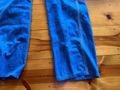 VINTAGE~OLD NAVY ~Carpenter Blue Cotton Denim Bib Overalls~Wide Leg~FARM CORE~XL