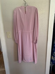 Vintage Dresses Lot Of 3 Pink Beige Party Dresses Small Medium 1970s 1980s AS IS