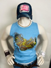 VTG 70s 80s Adidas Sneakers USA Fitness Run Punk NOS sexy ROCKSTAR women T-Shirt