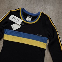Vintage Womens Dolce Gabbana Long Sleeve Striped Shirt Size Small NWT Rare 2000s
