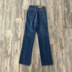 Vintage 1970s Lee Riders Jeans Women’s 24×33 Faded 70’s High Waist Talon 42