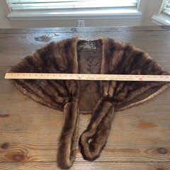 Vintage (1950s) Mink Fur Stole Wrap Abravanel Furs Ben Zuckerman