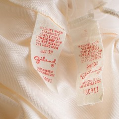 💖 VTG GILEAD Ivory Nylon Chiffon & Lace Peignoir Set Nightgown & Robe 32 USA