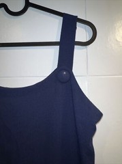 Vintage Tabby of California Blue Midi Dress Womens Size Medium Sleveless Rayon