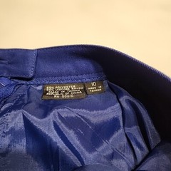 Vintage Blue/purple High Waist Skirt Academia A-line winter fall