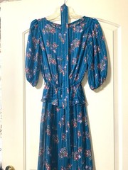 Vtg 1970s 80s LOT Of 6 Secretary Dresses Small-Medium Resale Boho Made in USA
