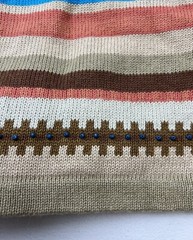 Vtg Storybook Knits Sz S Long Cardigan Sweater Southwest Embroidered Beading NEW