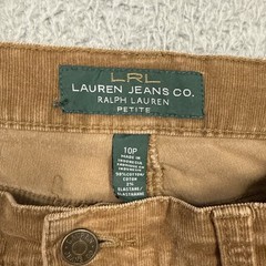 Lauren Jean Co Ralph Pants Womens Size 10 Petite Brown Corduroy Straight Vintage