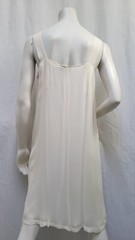Vintage 90s STERLING STYLES Ivory Rayon Chiffon Dress – One Size – EUC