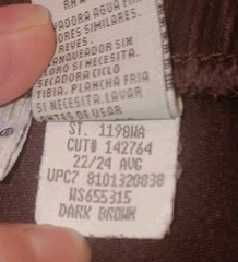 Vtg White Stag Brown Corduroy Retro STRETCH Waist Band Womens Plus 22/24 Pants