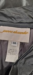 Vintage Size 14 Jeanne Alexander Silver Evening/Formal Skirt