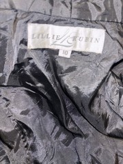Lillie Rubin Exclusive Black Leather Jacket Blazer Vintage Women’s 10 Medium