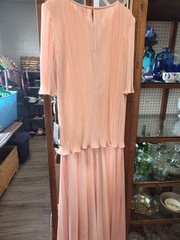 Vintage Lady Helene for Mister Jay pink lace gown NWT size 18 1/2 Style 1407