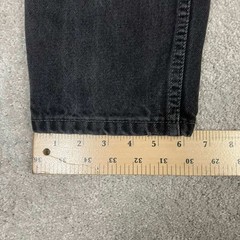 Vintage Levis 551 Relaxed Fit Tapered Leg Jeans Womens 12 Long Black Made in USA