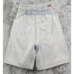 Vintage 80s Jordache Shorts Womens 13/14 Blue Acid Wash Double Buckle High Rise