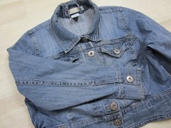 Vintage 90’s Z. Cavaricci Women’s Distressed Cropped Denim Jean Jacket Size 1