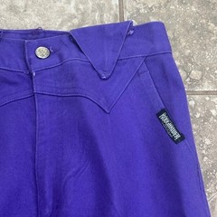 Roughrider by Circle S Vintage Purple Western Pants High Waist Size 9/10 x 34