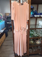 Vintage Lady Helene for Mister Jay pink lace gown NWT size 18 1/2 Style 1407