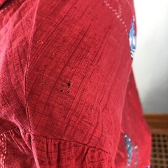 Vintage Home Sewn Ladies Button Down Pointy Collared Shirt