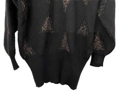 VTG Escada By Margaretha Ley Black Knit Long Sweater Women Size EU 36 /US Med