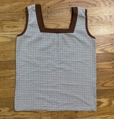 1960s MOD Joyce Lane Killer Tank Top ,square Neck.medium