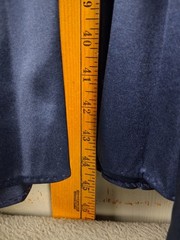 Vintage 80s Carriage Court Swing Dress 12 Blue Secretary Elastic Waist Pleated