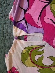 Paola Davitti Pucci-esque Vintage POP ART Psychedelic Mod Flower Print Silk Top