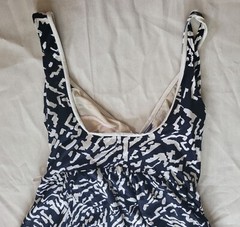 Vintage Robby Len Lane Bryant One Piece Swimsuit Dress Skirt Womens Size L/XL