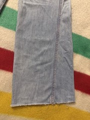 Vintage 60s 70s Landlubber Flare Wide Leg Jeans Hippie Disco 23×29 11.5 Leg
