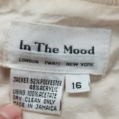 Vintage In The Mood Two Piece Dress & Jacquard Jacket Set Pink 16