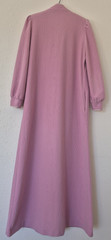 SAKOWITZ Vanity Fair Women’s Maxi Lounger Robe Solid Pink Size 12 USA Made VTG