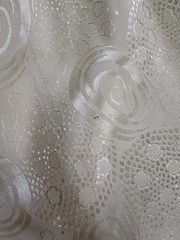 1940s Flobert Hostess Gown Maxi Dress Rayon Damask Ecru Taffeta Old Hollywood M