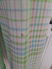 Vintage 70s Women’s Plaid Green Blue Pink White Polyester Leisure Suit