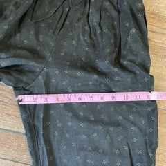 VTG Petite Jazz Black Floral Jacquard Jumpsuit Gold Buttons Belt Size SP #49E7