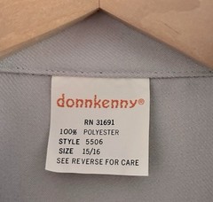 NWT Vintage 1970s DonnKenny Gray Leisure Shirt Jacket Women’s Sz 15/16 Polyester
