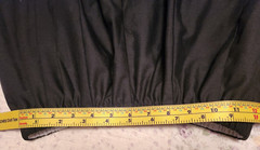 Vtg Square Dance Skirt Black Floral Lace Elastic Waist Carefree Fashion Med 70s