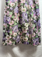 Vintage Terri Petites California Spaghetti Strap Floral Maxi Dress