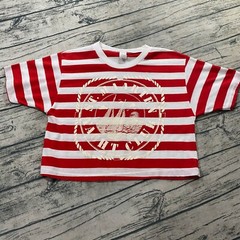 St. Maarten Yacht Club Womens Nautical Cropped Vtg 80s Sailing Beach T-Shirt OS