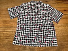 Vintage Worthington Essential Houndstooth Blouse Women’s Size 6 Black White